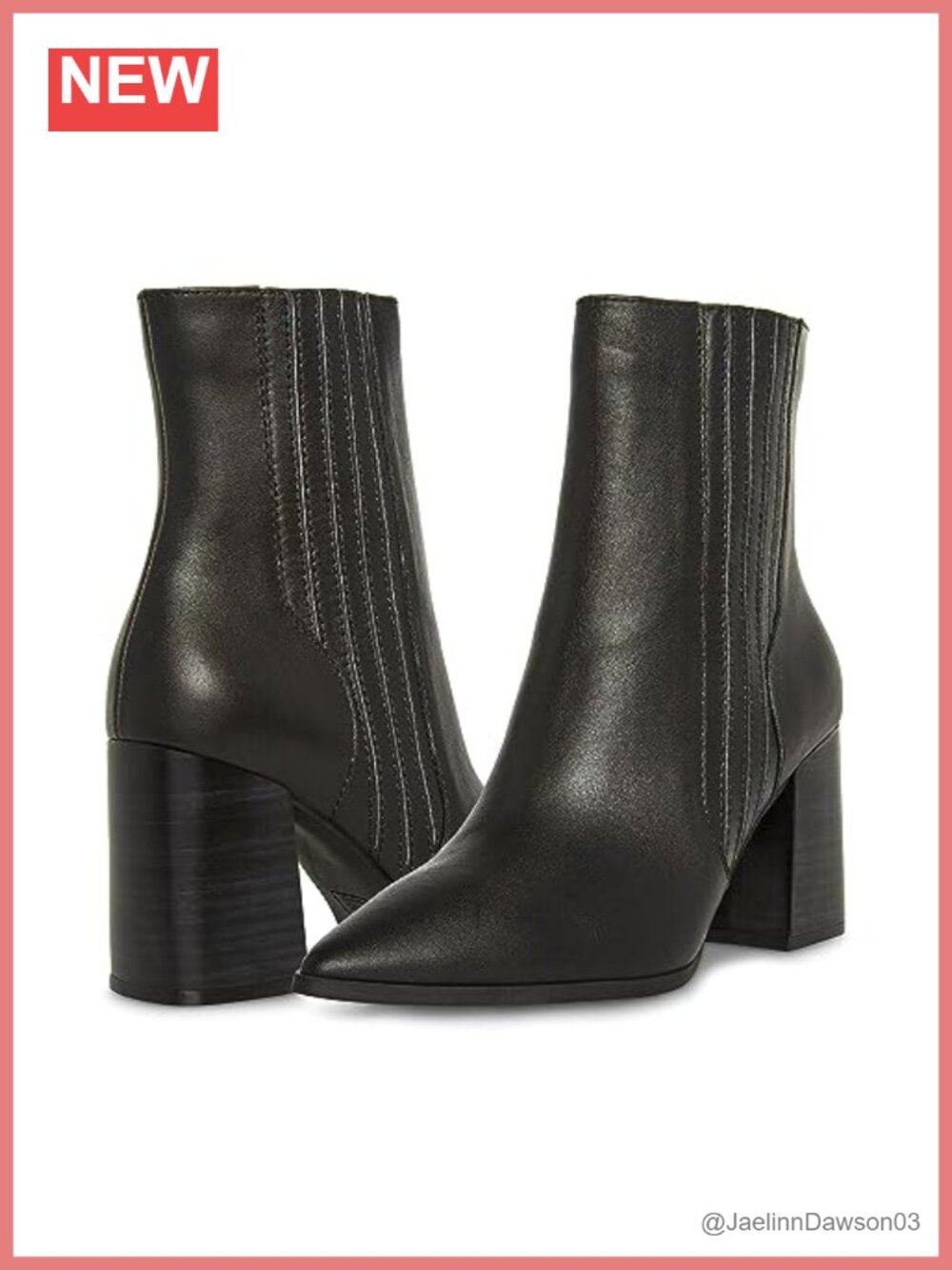 Blondo Indi Waterproof Leather Ankle Bootie Block Heel Zip Closure Women's Shoes